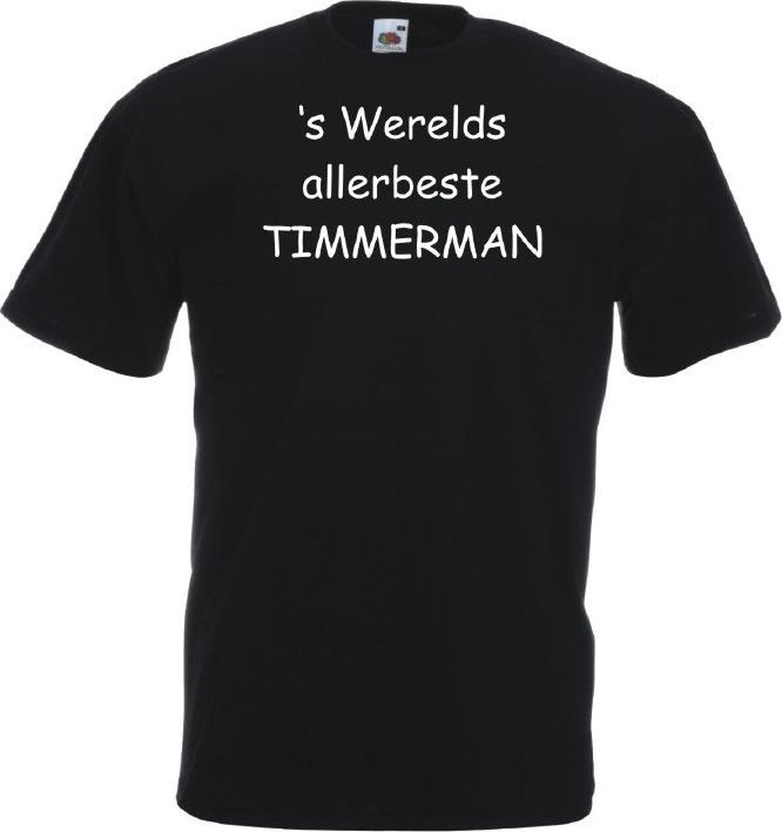 Mijncadeautje T-shirt - 's Werelds beste Timmerman - unisex Zwart (maat L)