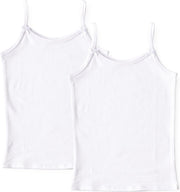 Little Label | meisjes hemd - 2 stuks | wit | maat 134-140 | zachte bio-katoen