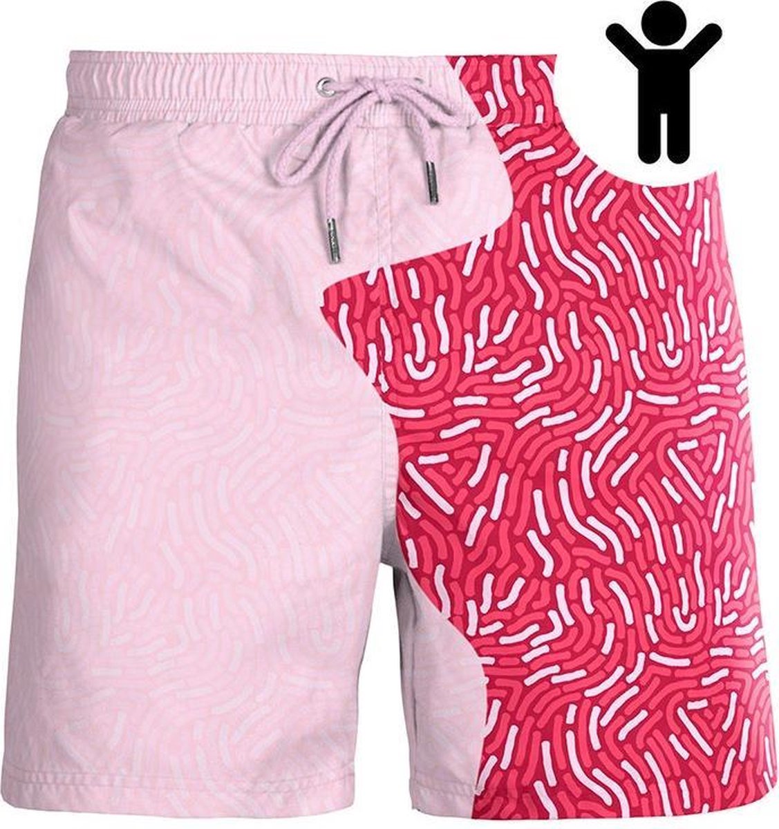 Kids | Fingerprint | Ruby | Kleurveranderende zwembroek