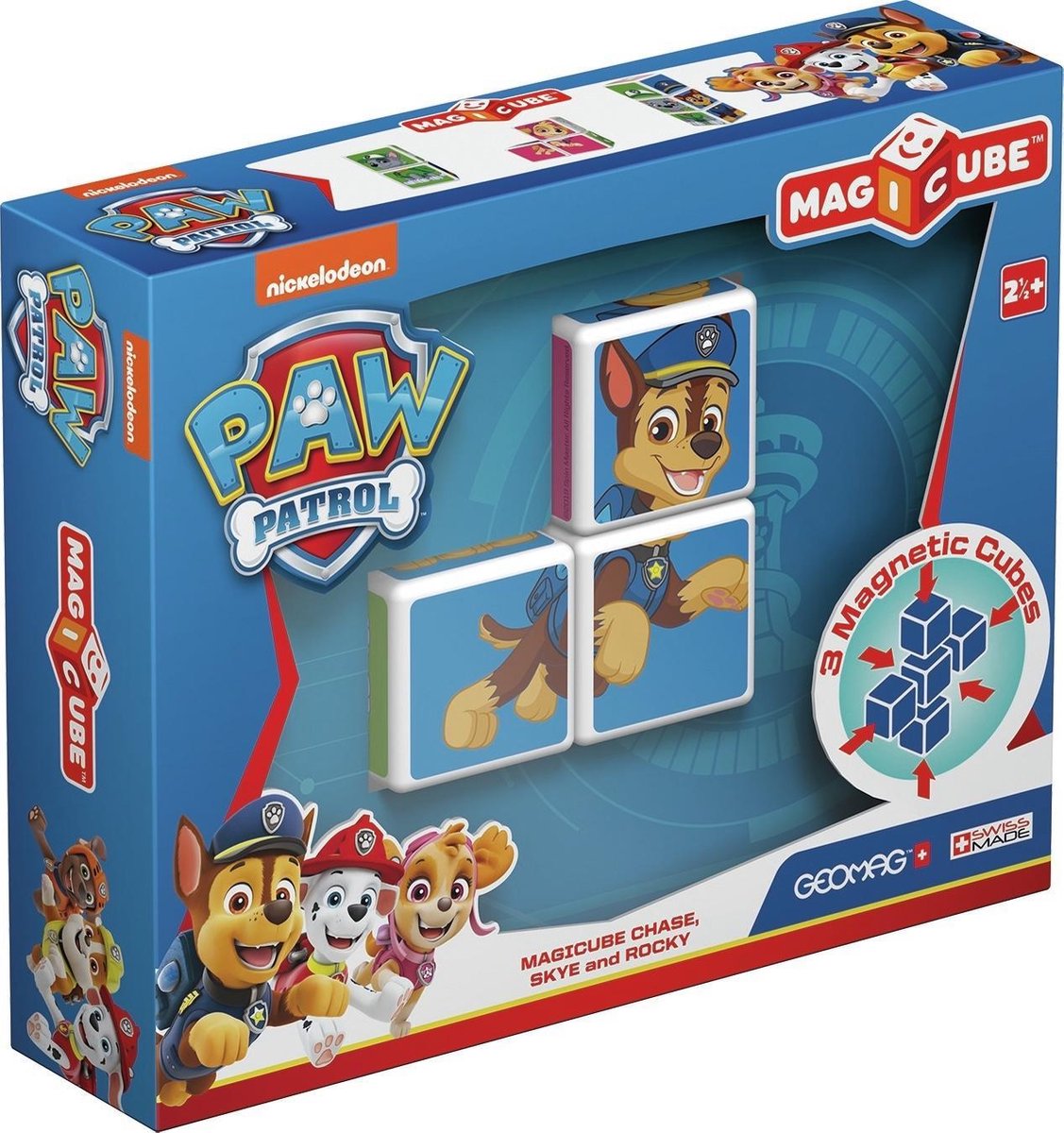 Geomag MagiCube Paw Patrol Chase Skye and Rocky - 3 delig