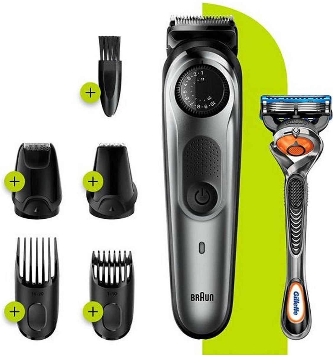 Braun BT7220 - BaardTrimmer -7 Trimmer Zilver/Zwart
