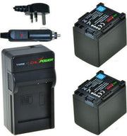 ChiliPower 2 x BP-819 accu's voor Canon - Charger Kit + car-charger - UK versie