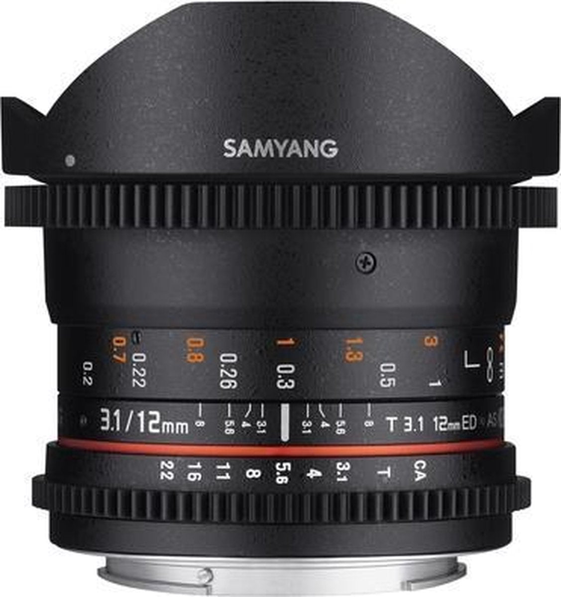 Samyang 12mm T3.1 vdslr Ed As Ncs Fisheye - Prime lens - Geschikt voor Micro 4/3