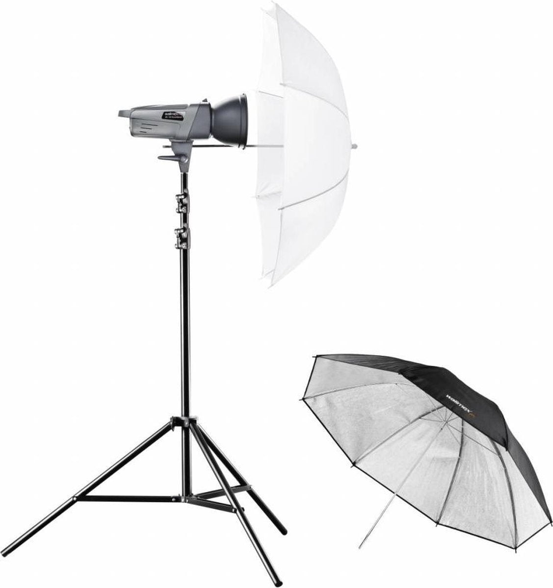 Walimex VE-150 Excellence apparatuurset voor fotostudio Zwart