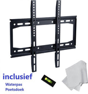 Universele TV Muurbeugel- 26 t/m 60 inch Muur Steun Ophang Beugel TV Wandhouder extra plat / Inclusief poetsdoekje