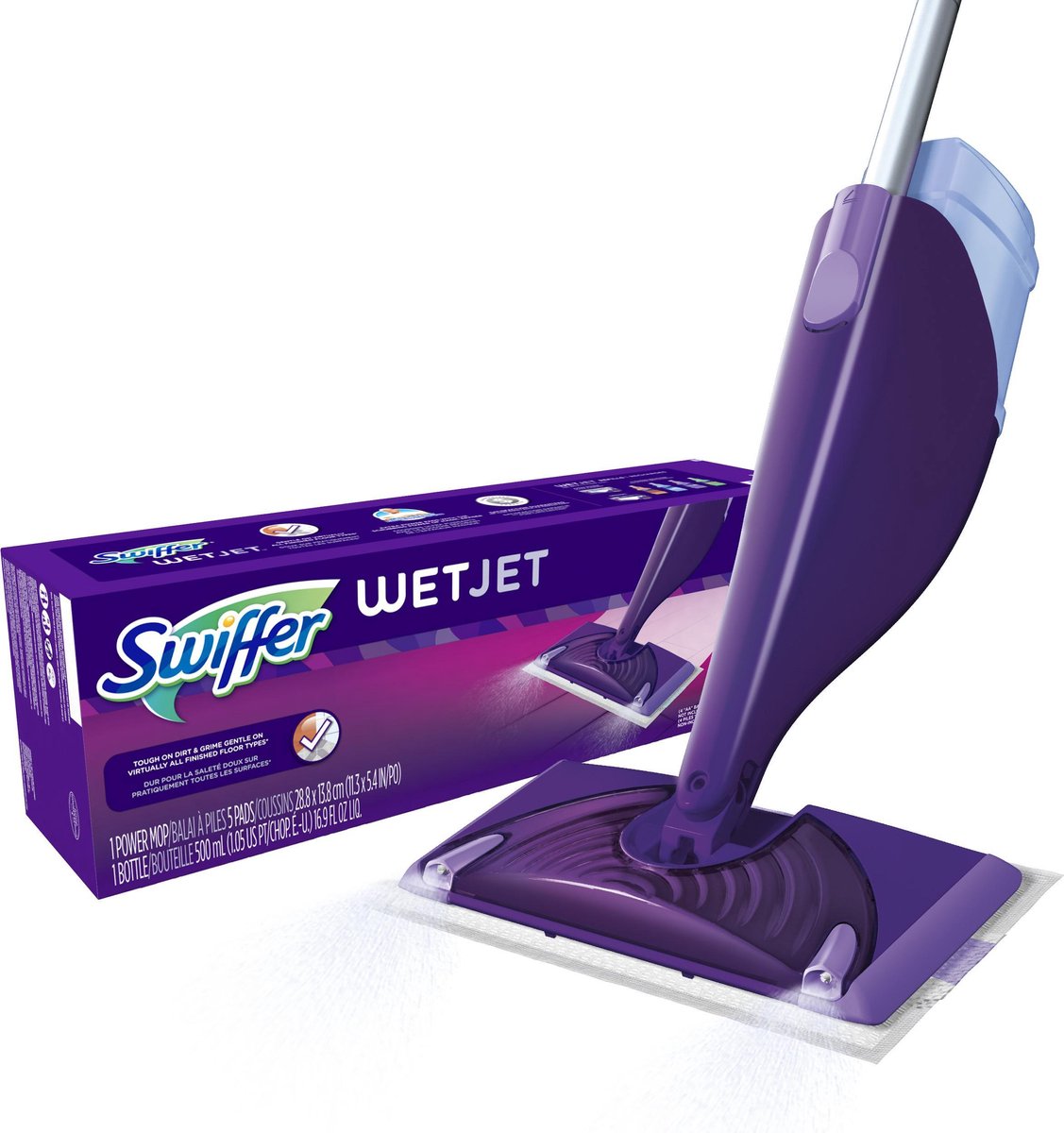 Swiffer WetJet Startset Alles-In-Een Dweilsysteem Voor Iedere Vloer