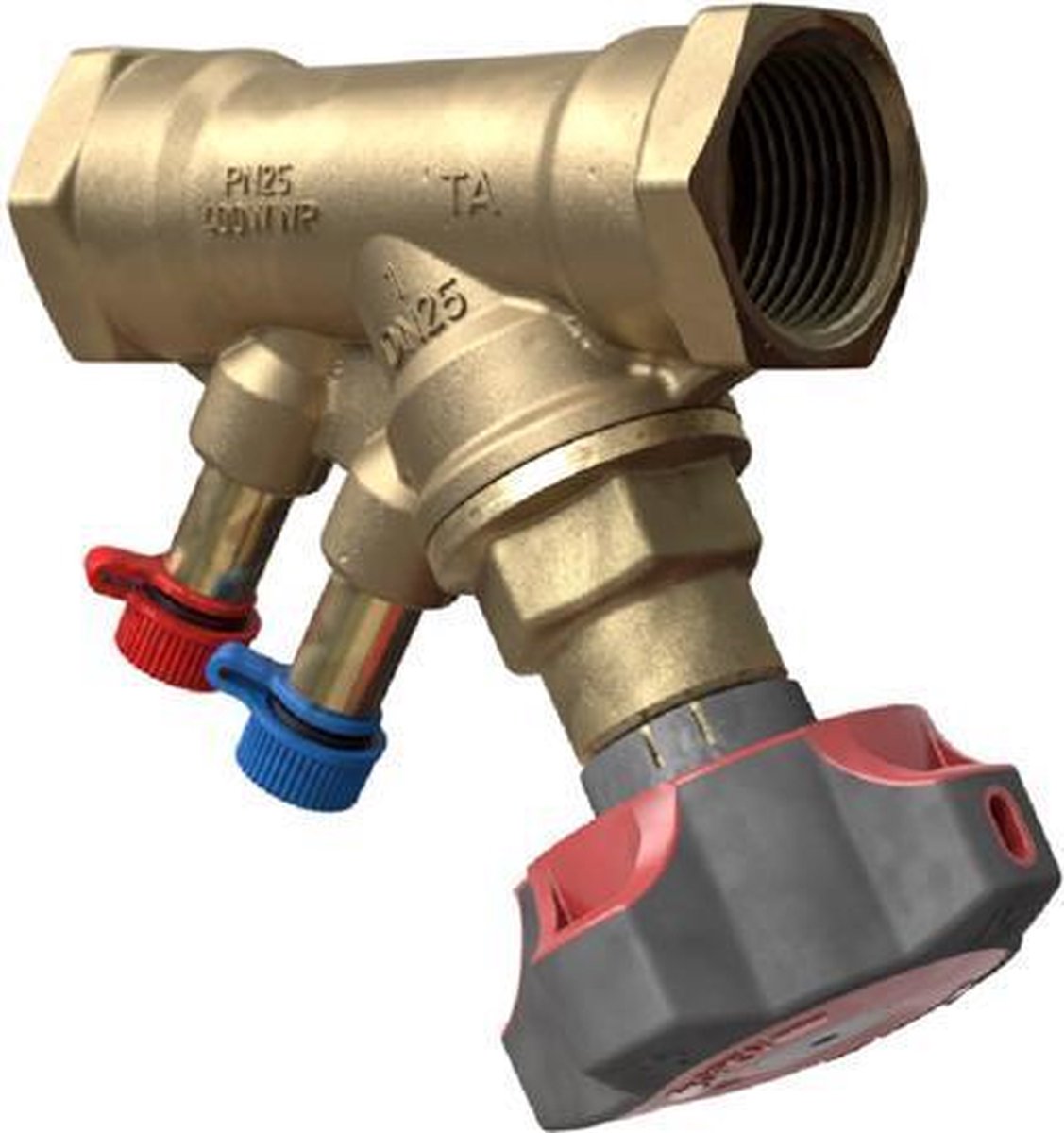 IMI TA Hydronics STAD strangregelafsluiter incl. zelfdichtende meetnippels