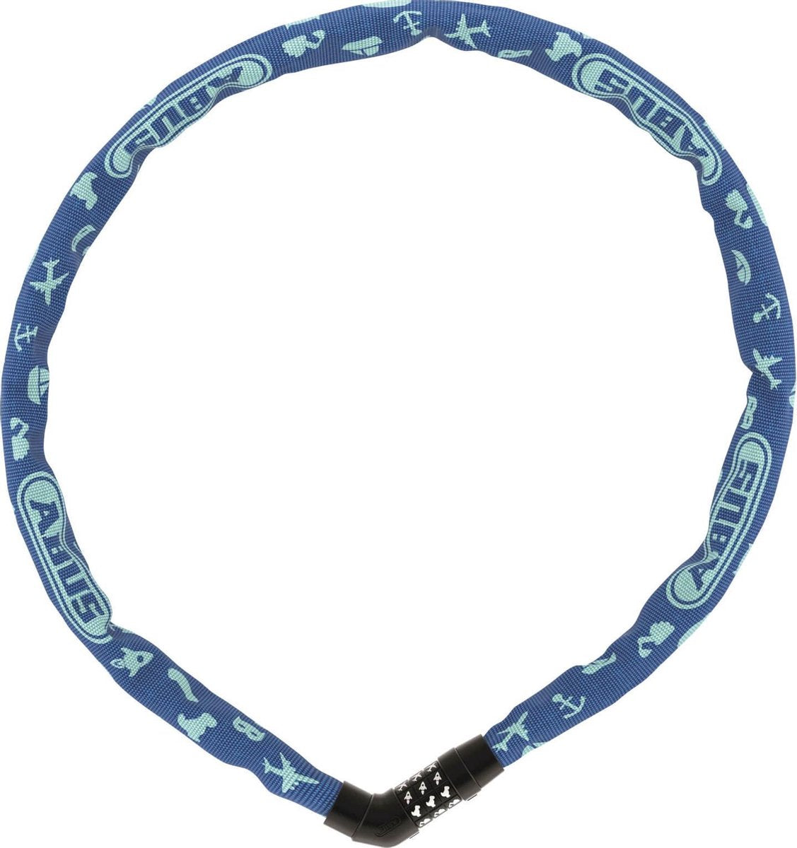 Abus cijfer kettingslot 4804C/75 blauwe symbolen