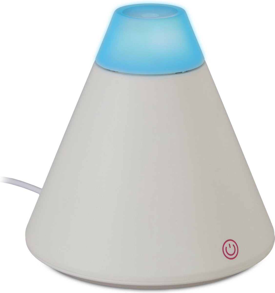 relaxdays Aroma diffuser luchtbevochtiger - vernevelaar olie - 150 ml - geurverspreider wit