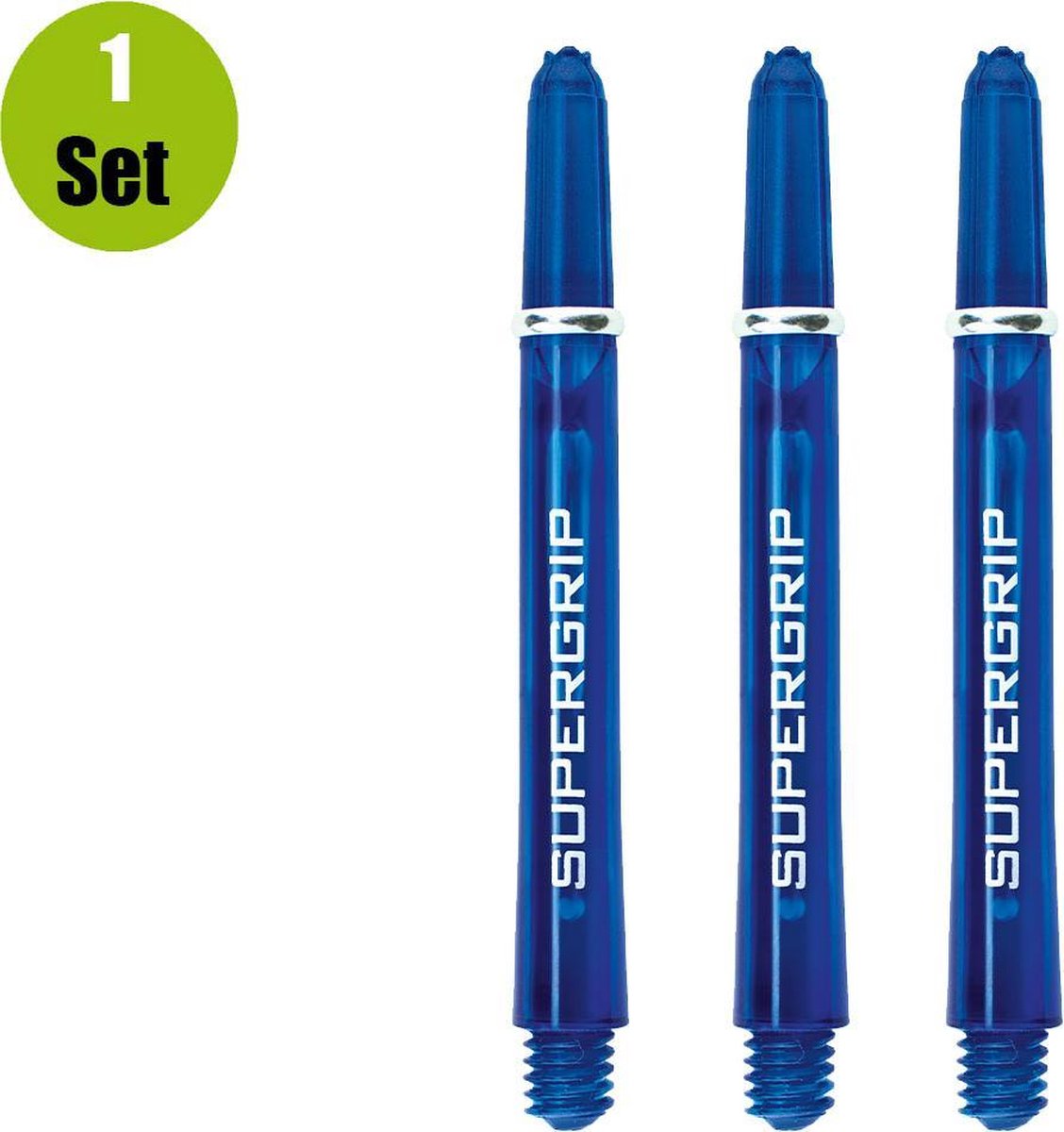 Harrows Supergrip Dart Shafts - Blauw - In Between - (1 Set)