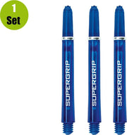 Harrows Supergrip Dart Shafts - Blauw - In Between - (1 Set)