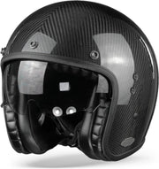 Scorpion Belfast Carbon Solid Zwart Jet Jethelm - Motorhelm - Maat L