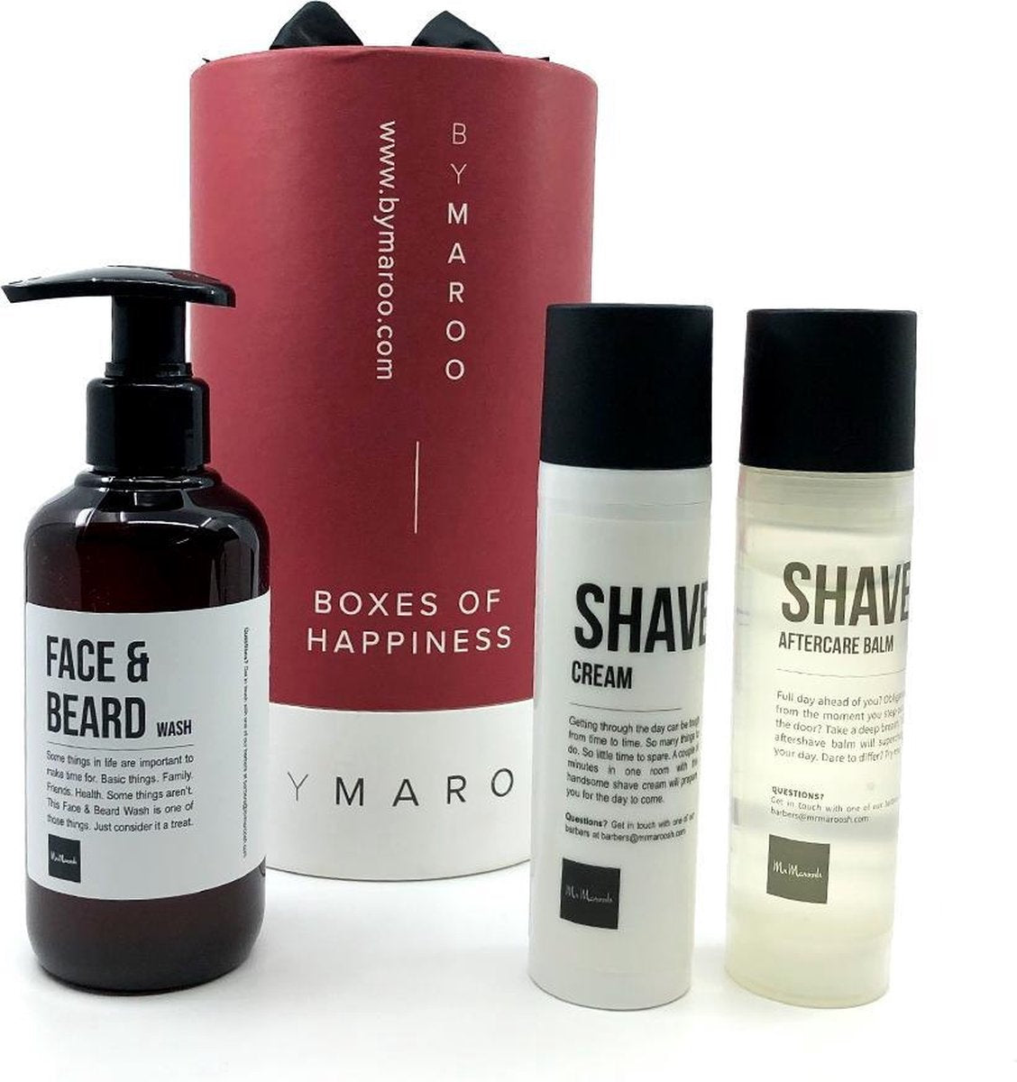 Cadeau voor man - Mr Maroosh - Shave Trio - face wash