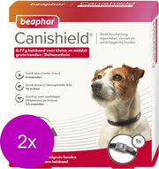 Beaphar Canishield Parasietenband Hond - Anti vlooien en tekenmiddel - 2 x per stuk Klein/Middelgroot