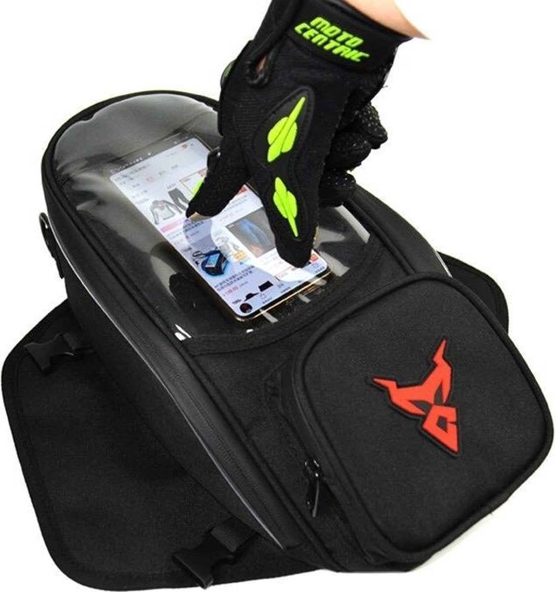 Motortas - Tanktas - Bagage voor op de Motor - Zwart - GPS