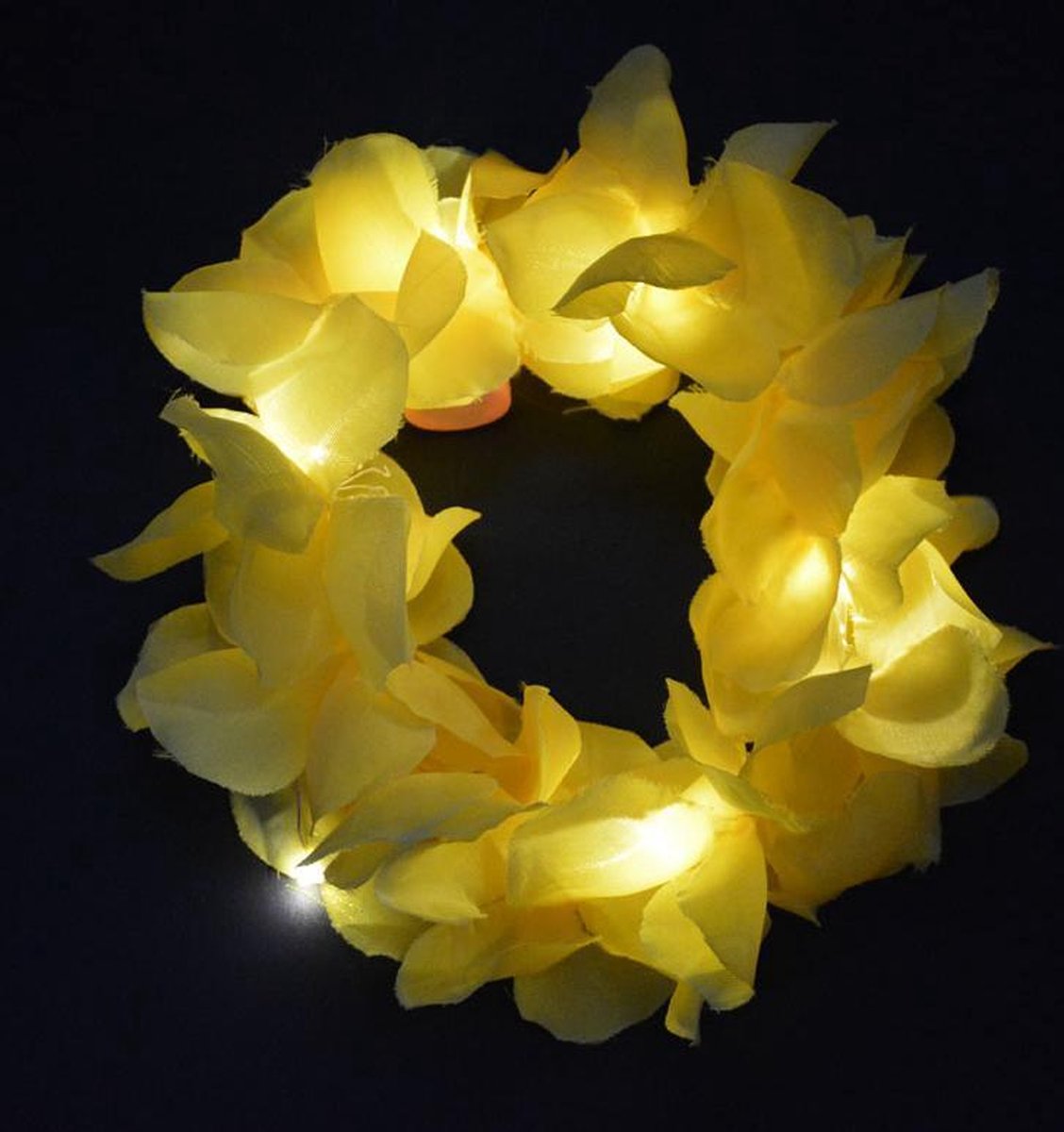 Lichtgevend Haar Frutsel - LED - Geel