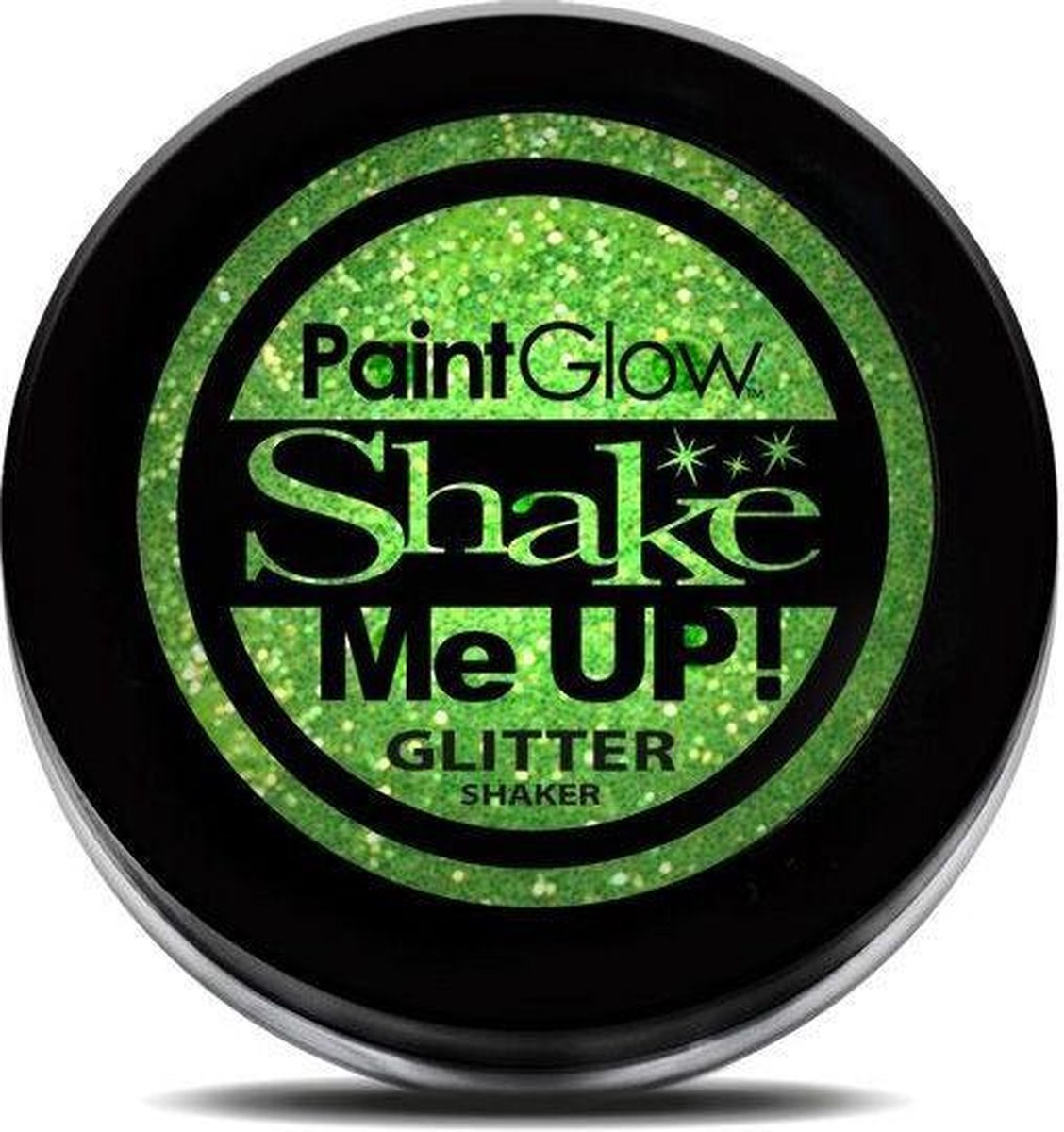 Glitter shaker neon UV mint green 5 gr