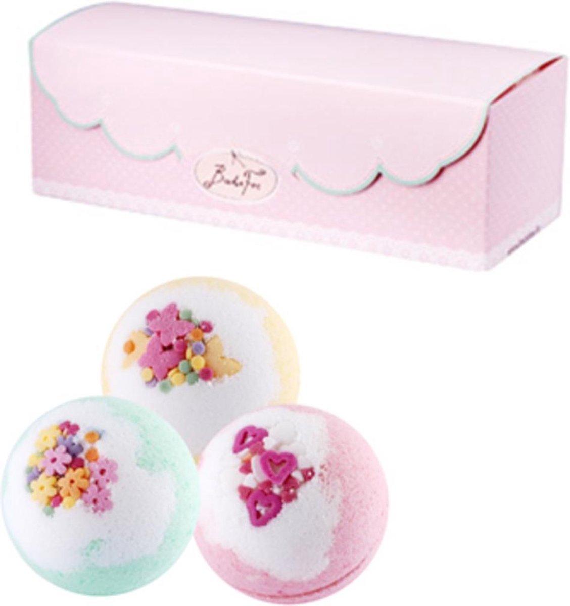 Badefee badbom met een wellnessfactor Pastell - cadeaudoos 3 soorten