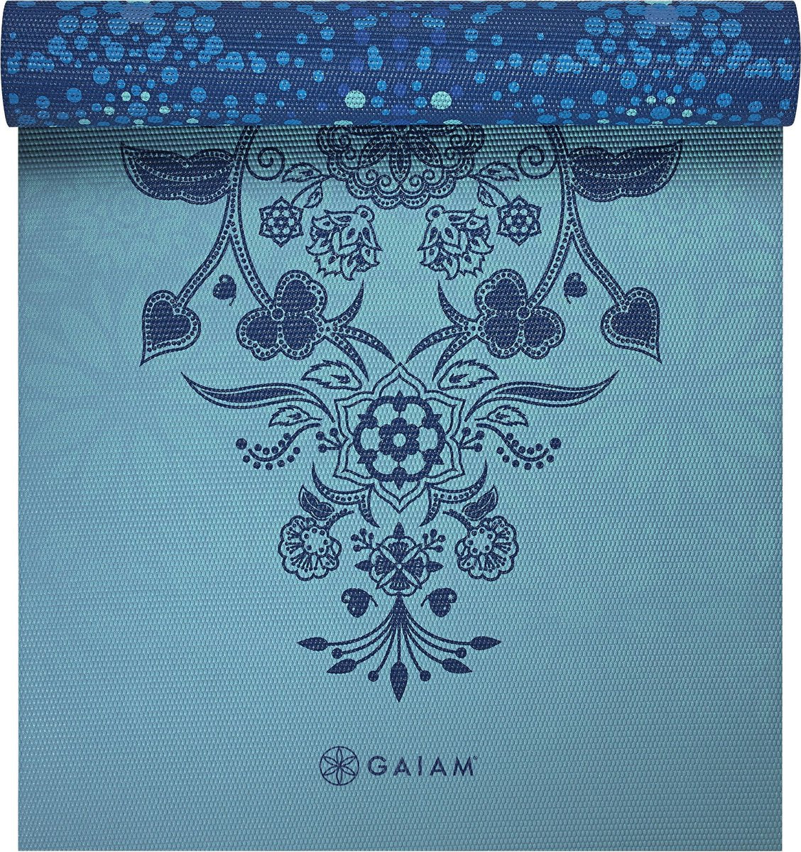 Gaiam Mystic Sky Omkeerbare Yoga Mat - Groen/ Blauw - 172 X 61 X 0.6 Cm