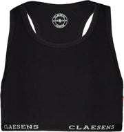 Claesen's Meisjes Crop Top - Black - Maat 104-110