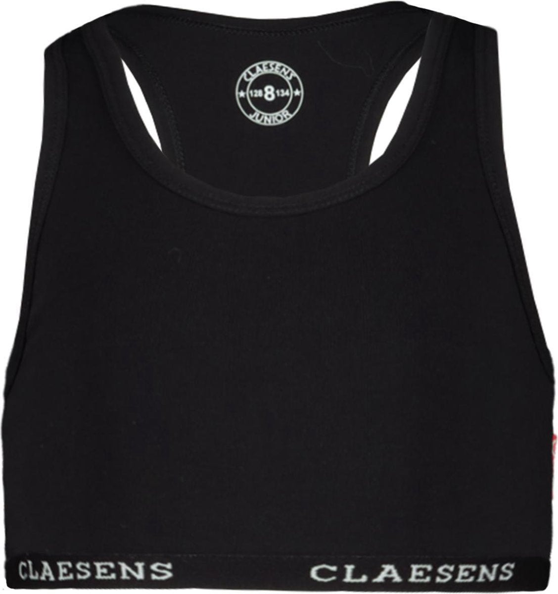 Claesen's Meisjes Crop Top - Black - Maat 128-134