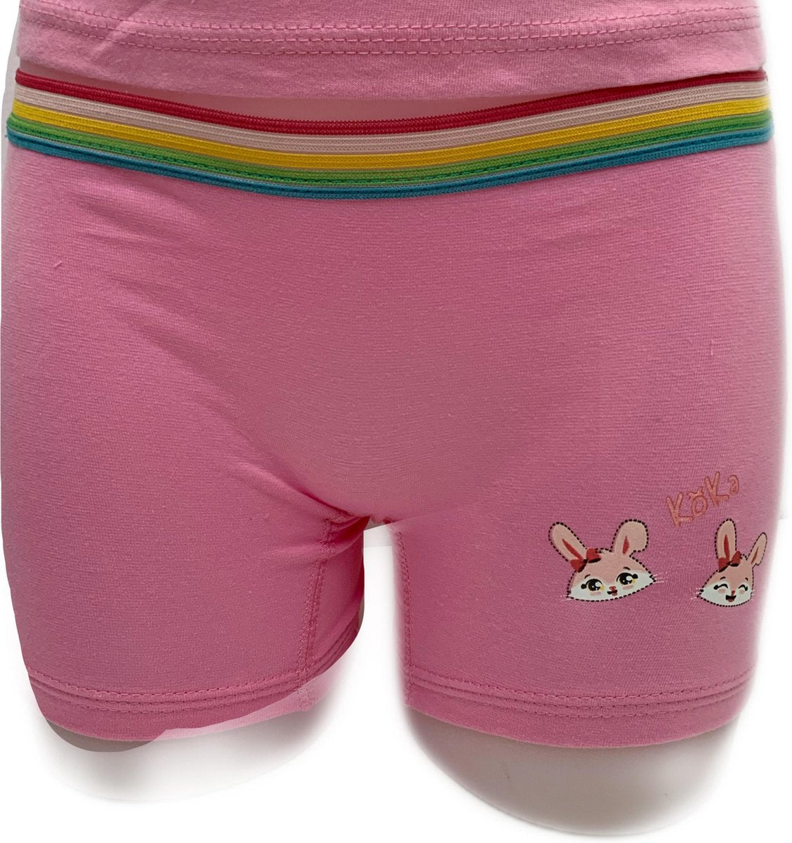 Embrator 2-stuks meisjes Boxershort met opdruk roze maat 104/110