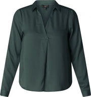 YEST Aleena Blouse - Hunter Green - maat 40