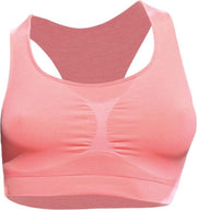 Iron-ic Sportbeha Dubbellaags Dames Polyamide/polyester Roze Mt S/m