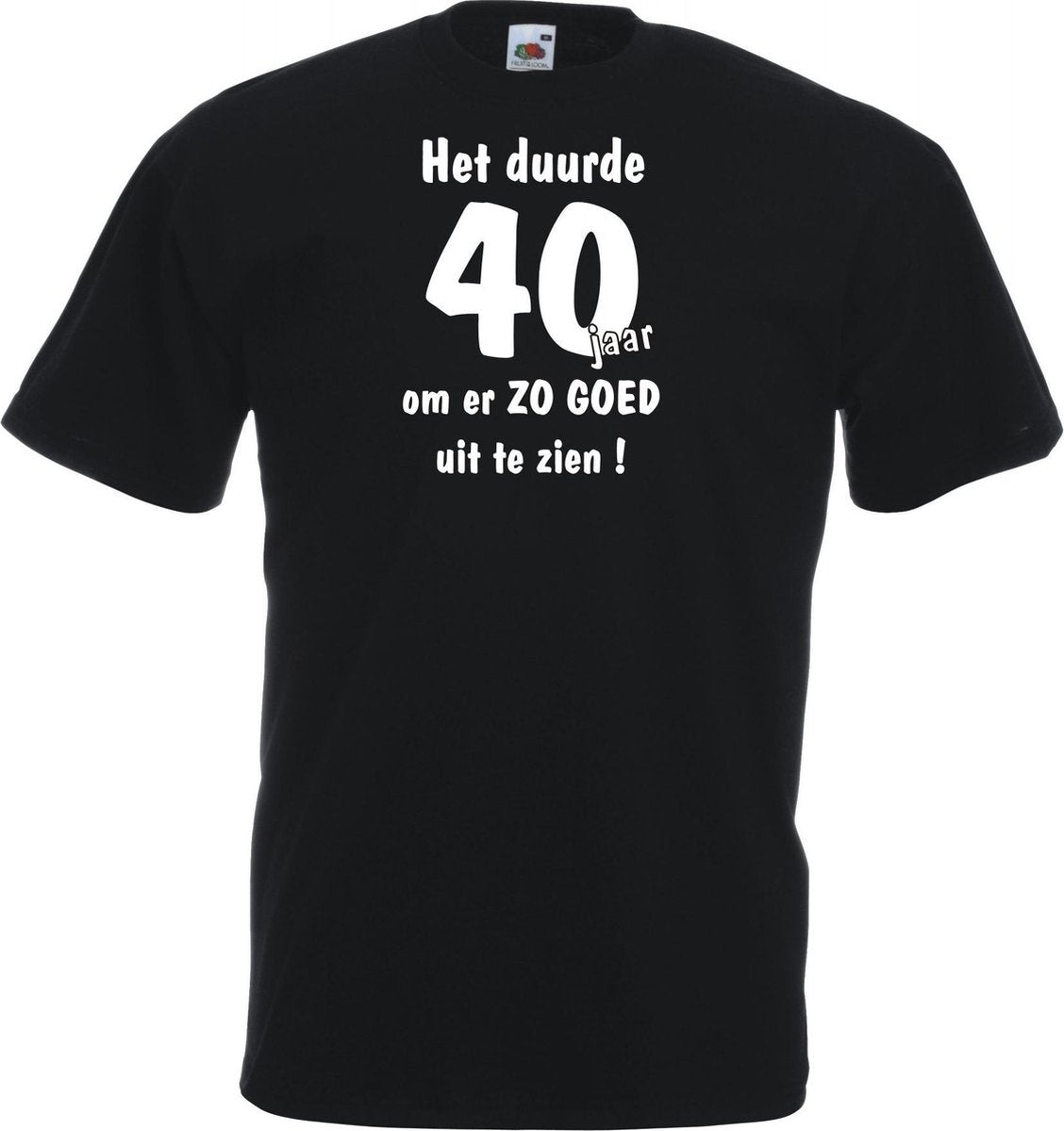 Unisex T-shirt - Het duurde 40 jaar - zwart - maat XL