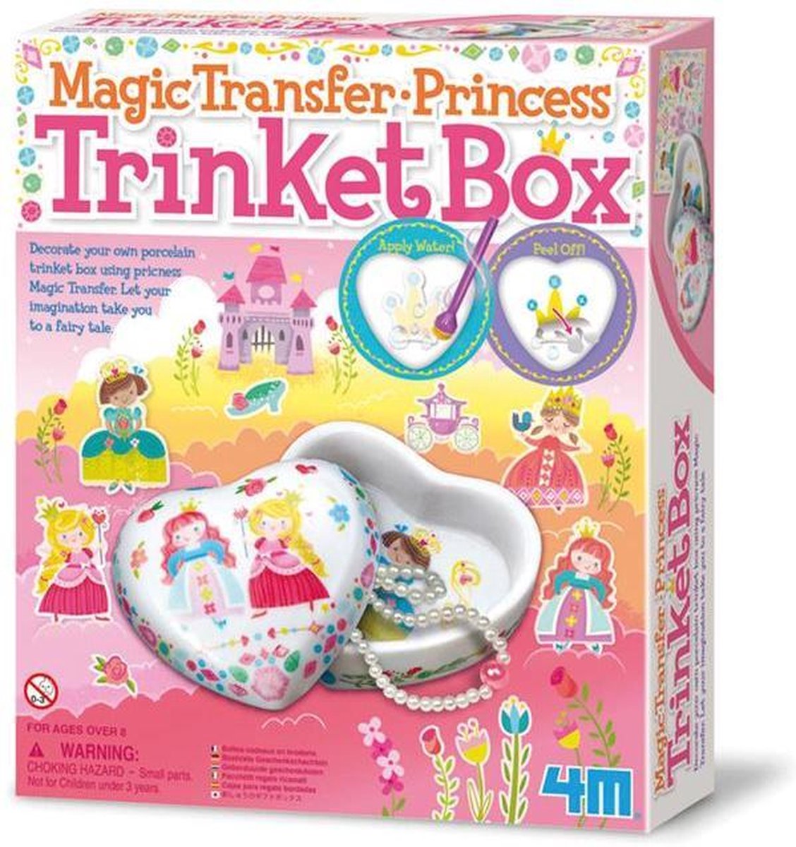 Knutselpakket: MAGISCHE TRANSFERDRUK / SNUISTERIJENDOOSJE PRINSES