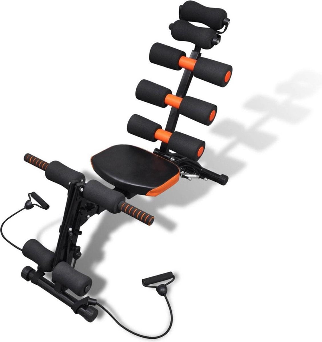 Fitnessapparaat 6-in-1 - buikspiertrainer / coretrainer / trainingsbank / fitnessbank