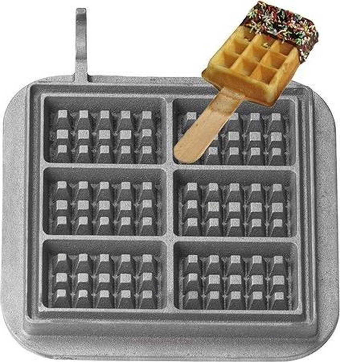 Neumarker wisselplaat voor wafels op stok