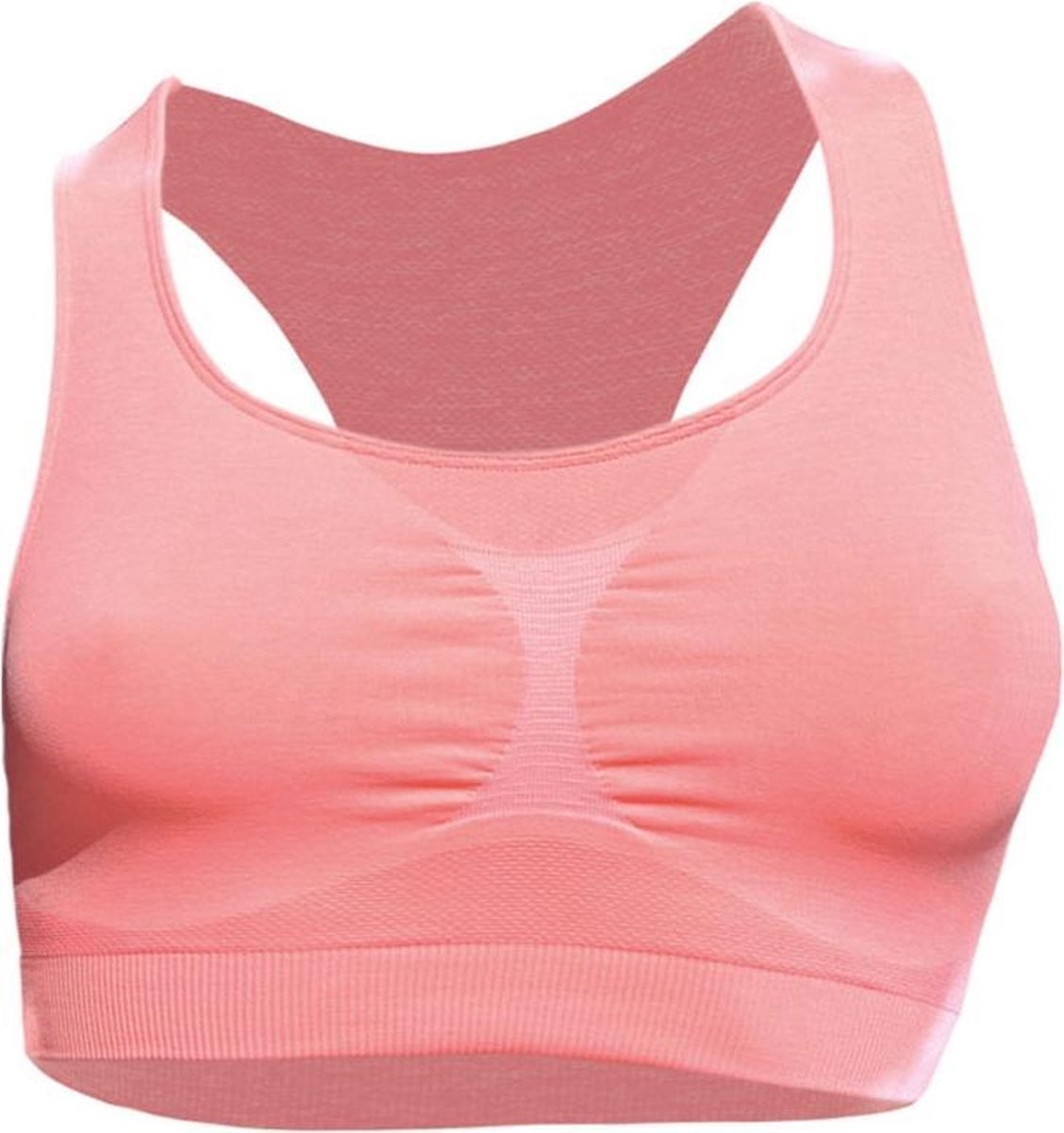 Iron-ic Sportbeha Dubbellaags Dames Polyamide/polyester Roze Mt L/xl