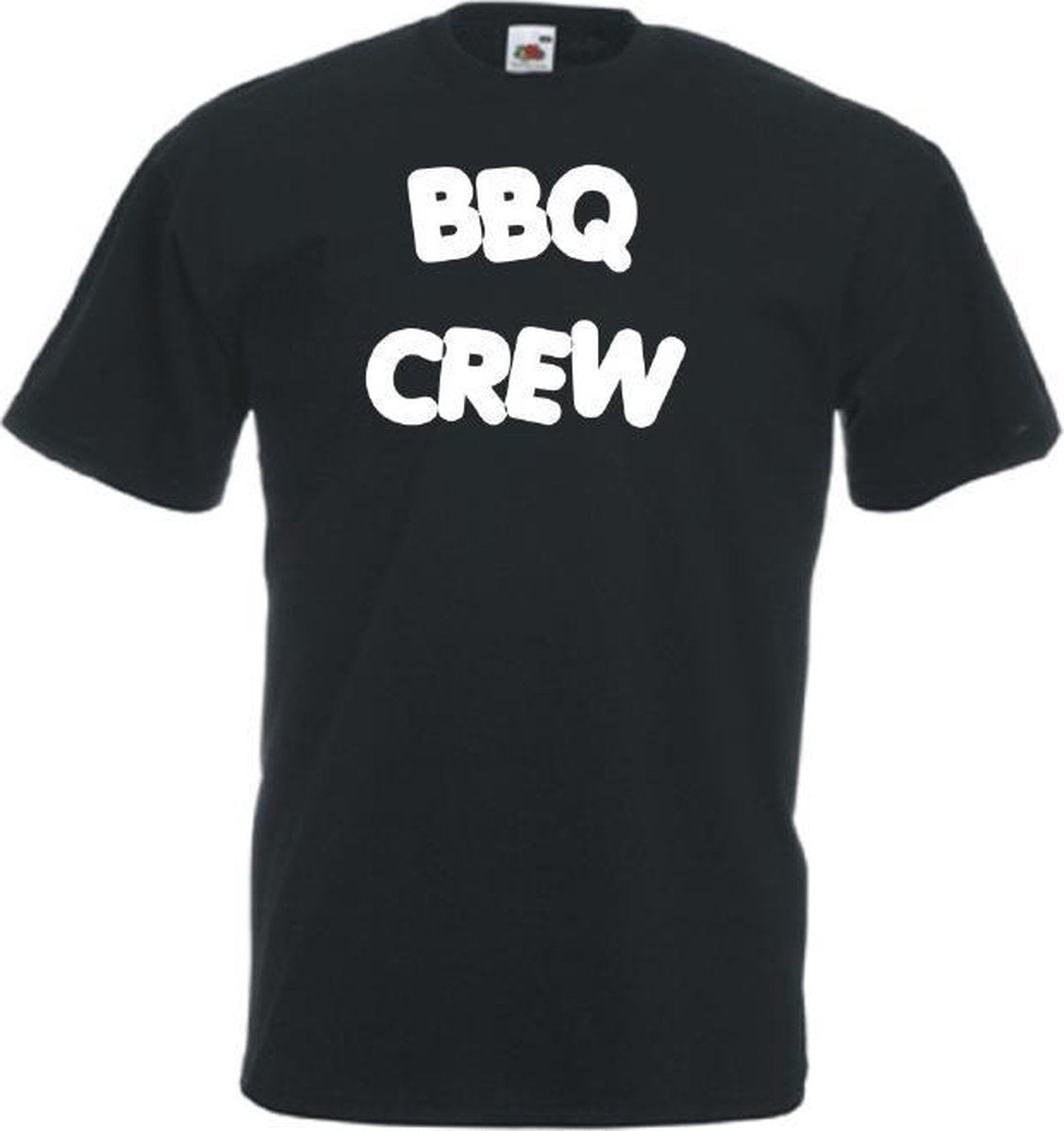 Mijncadeautje Unisex T-shirt zwart (maat L) BBQ Crew