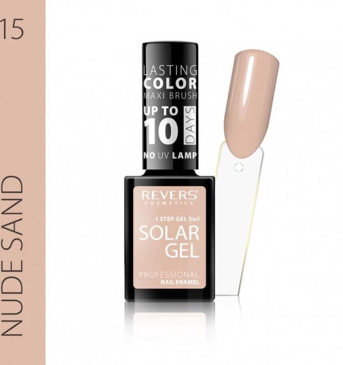 REVERS® 3in1 Solar Gel Nagellak 12ml. – #15 Nude Sand