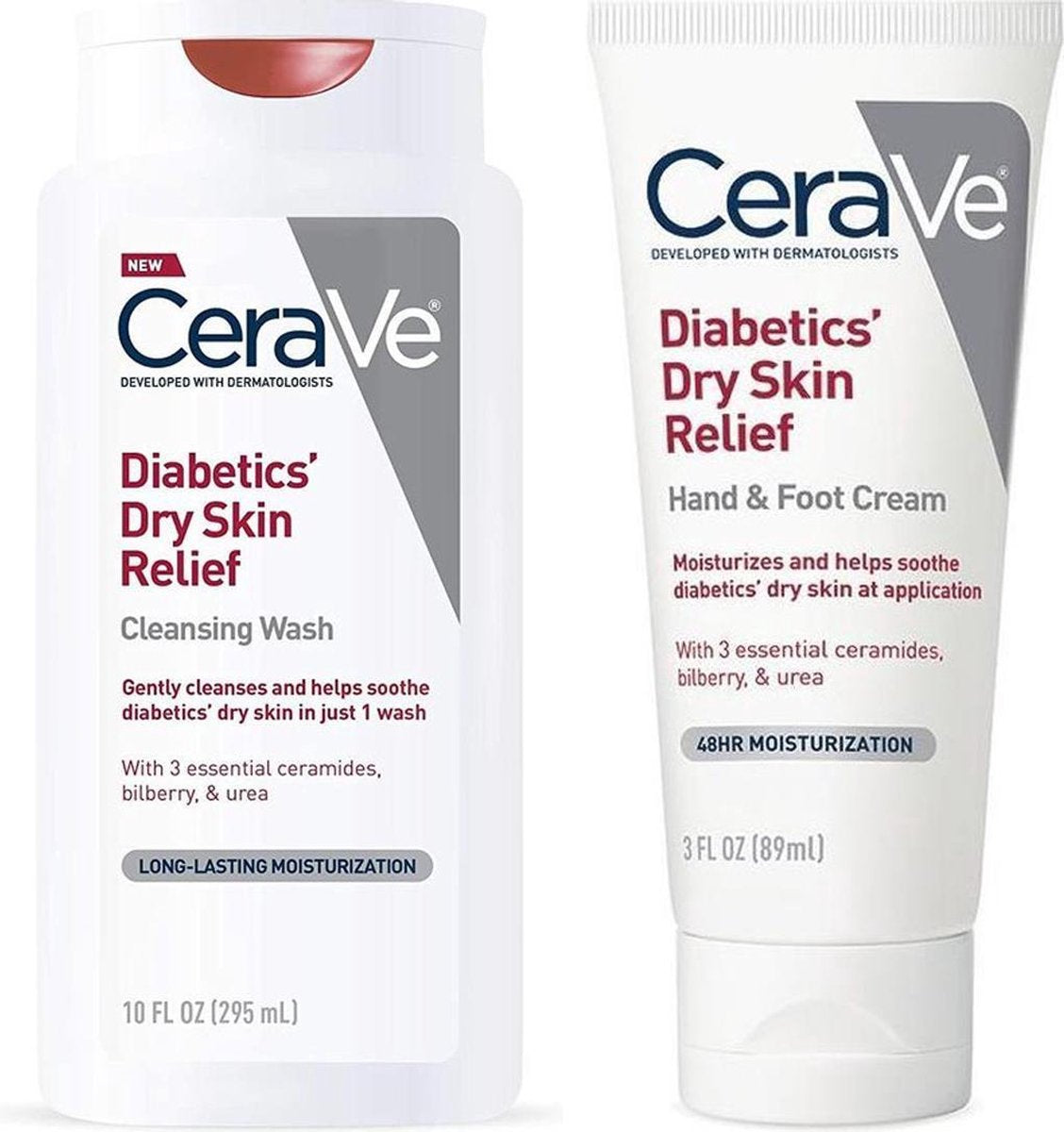 CeraVe Beste Combi Body Wash voor Diabetes droge huid - Handcrème & Voetcrème voor Diabetes droge huid