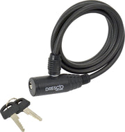 Dresco - Spiraalslot - 150cm - Rond 6mm - Matzwart