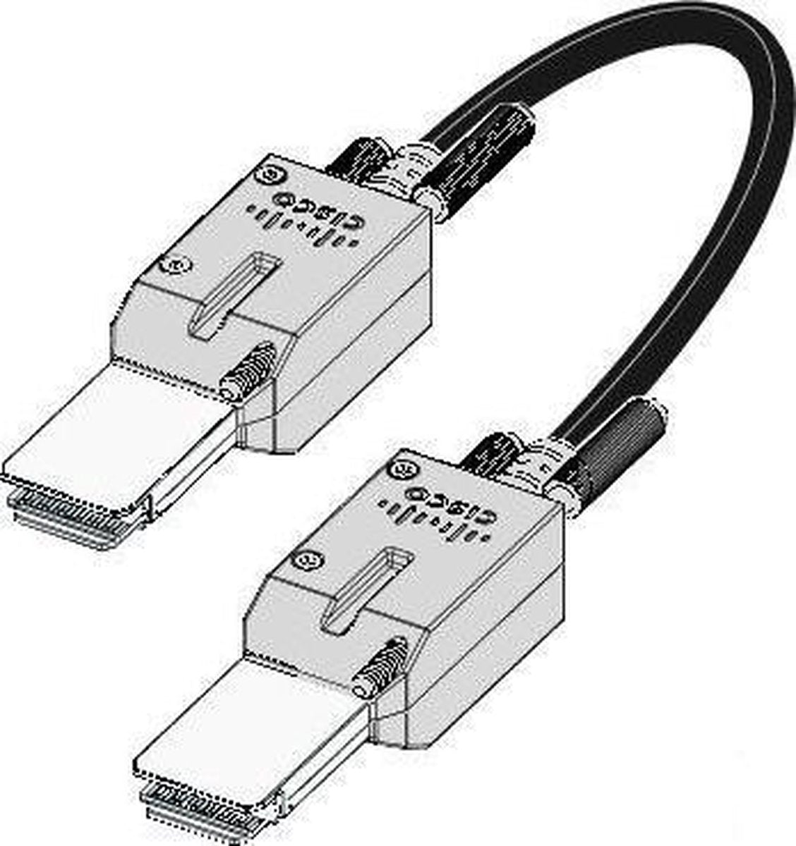Cisco STACK-T2-50CM= - Netwerkkabel -  - 0.5 m - Zwart