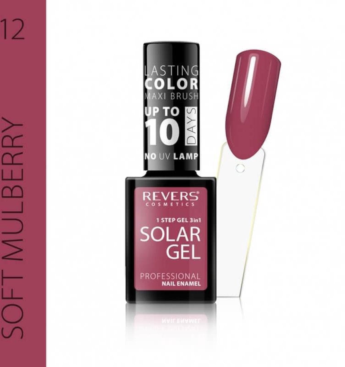 REVERS® 3in1 Solar Gel Nagellak 12ml. – #12 Soft Mulberry