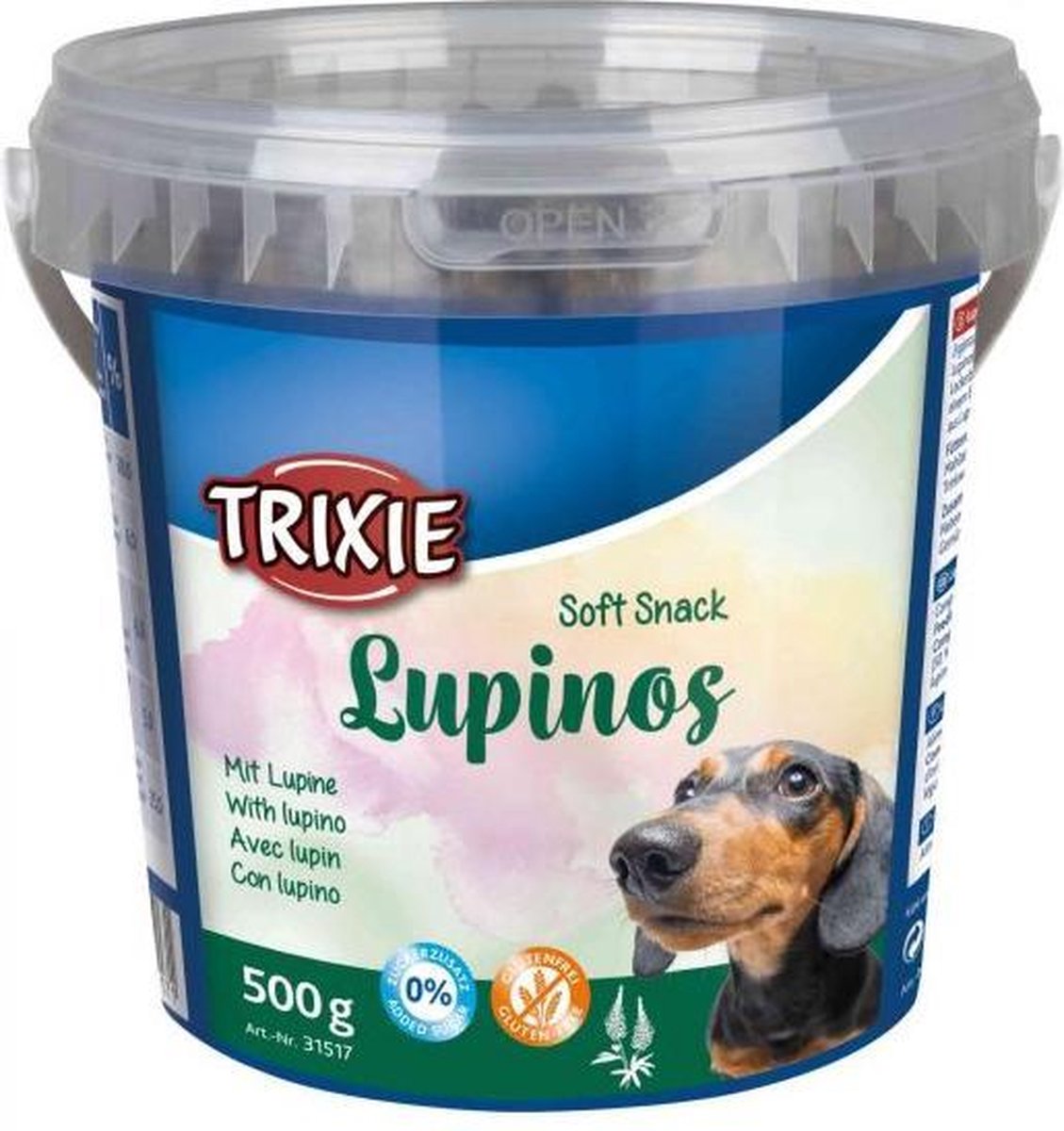 500 gr 4 st Trixie soft snack lupinos glutenvrij