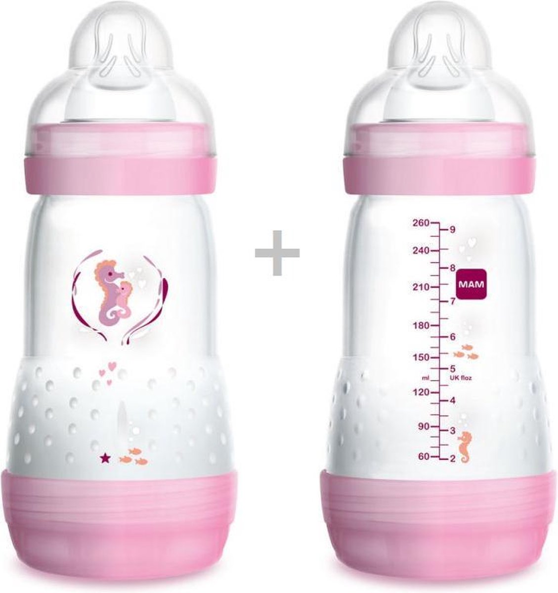 Mam easy start fles 0 mnd 260ml poezen