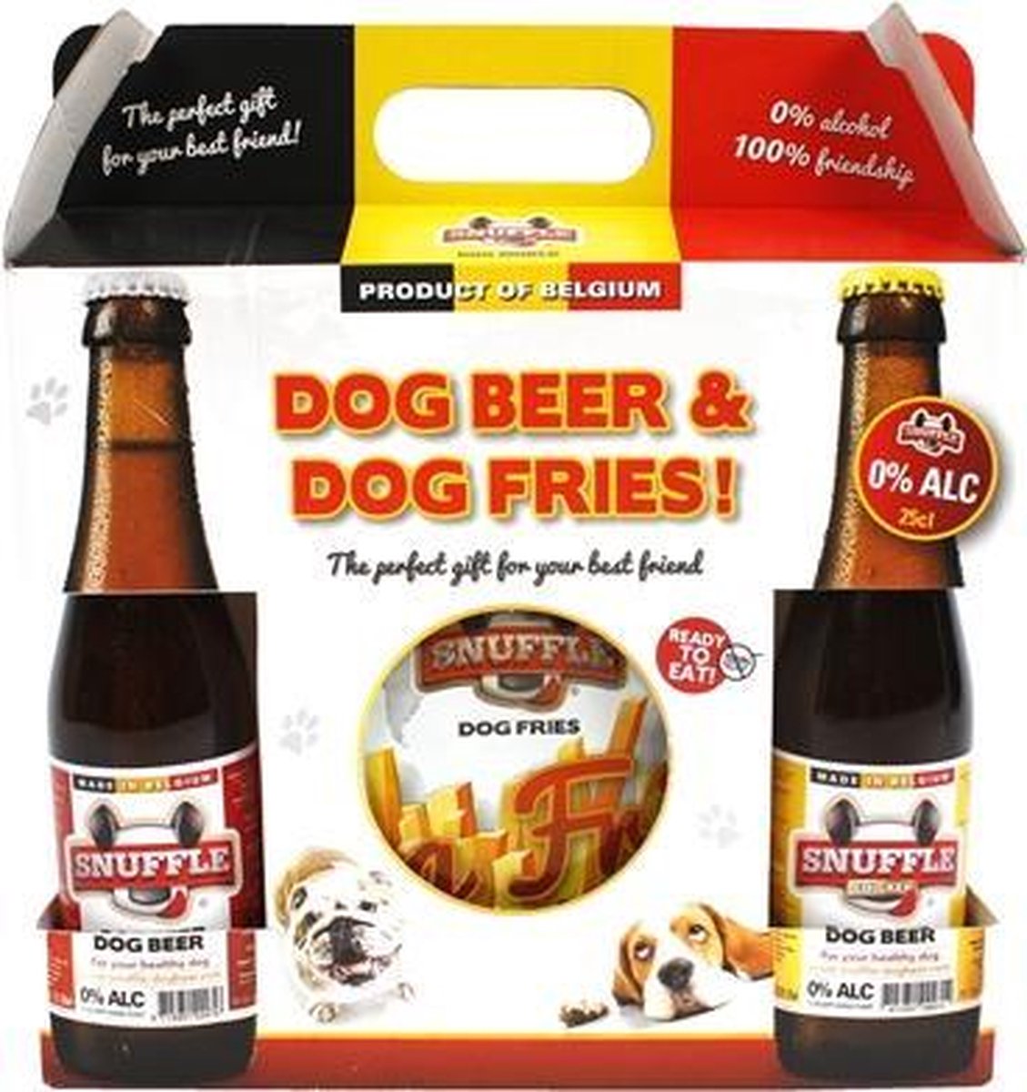 Snuffle gift box hondenbier en patat - 1100 gr - 1 stuks