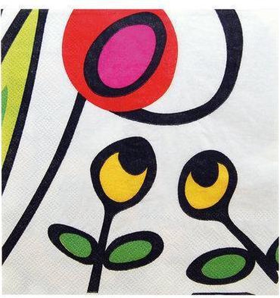 Zak! Designs Wild Flora Servetten - 32.5 x 32.5 cm - 20 Stuks