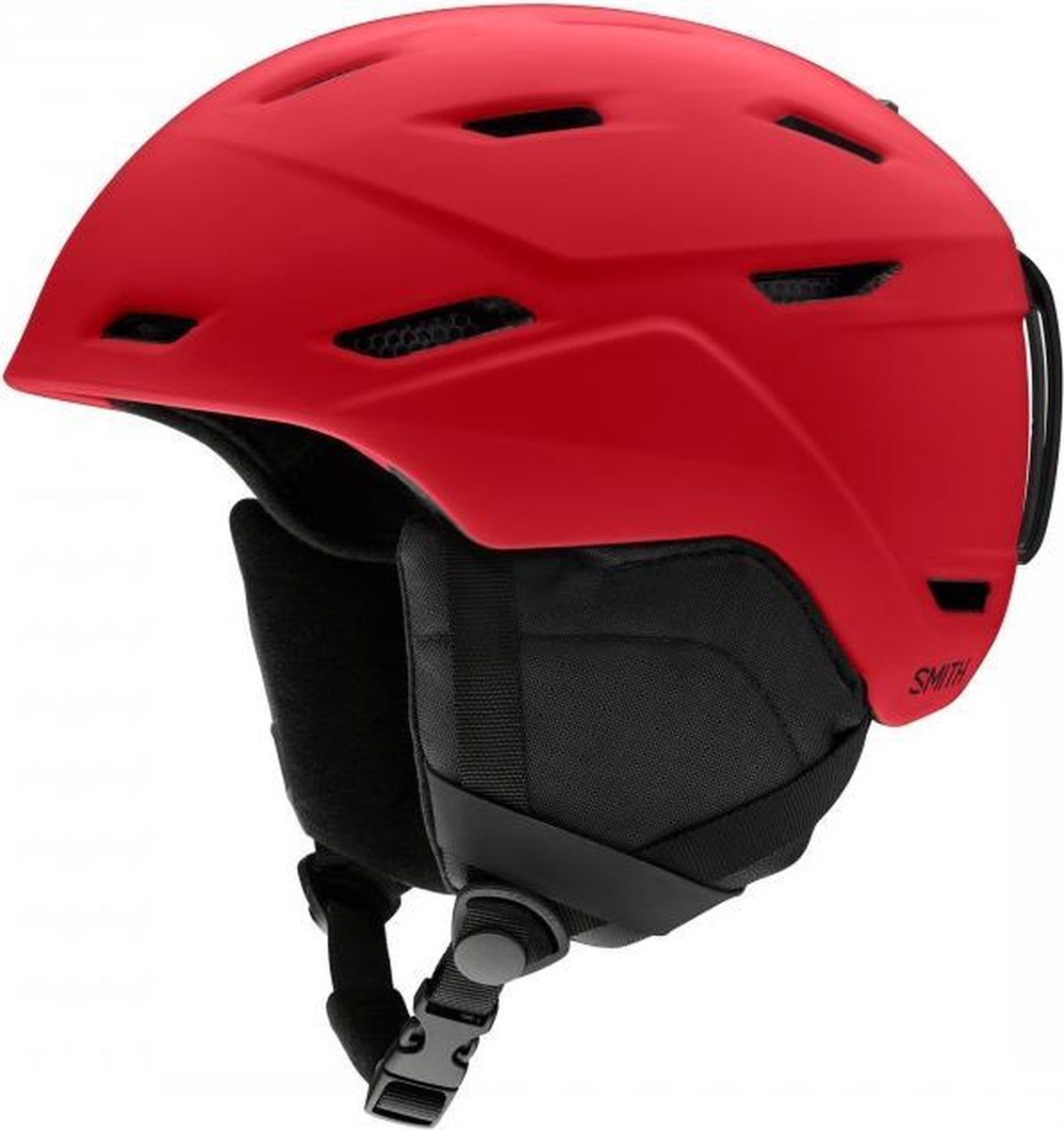 Smith - Mission helm - Mat rood - Maat 55/59