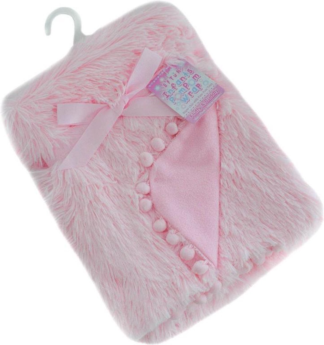 Soft Touch Babydeken Pompom Deluxe 75 X 100 Cm Roze