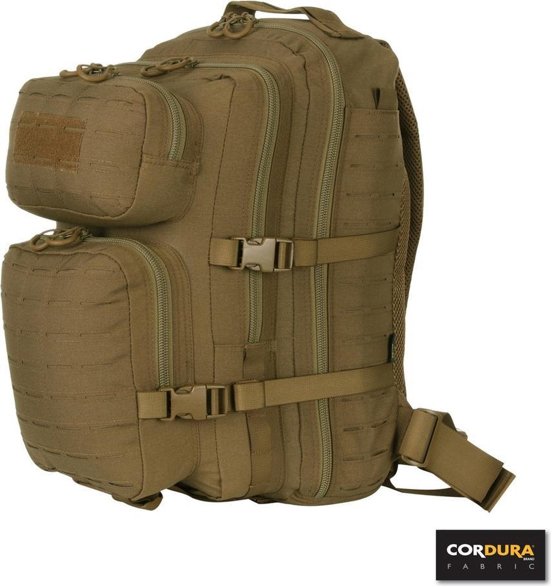 Fosco LaserCut 3-Days Assault Rugzak coyote