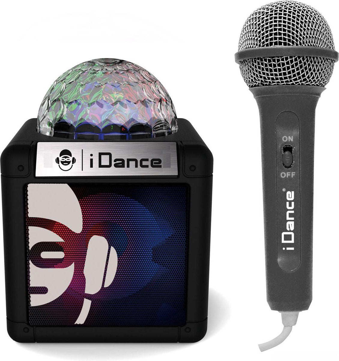 iDance CUBESING100BK Bluetooth Party Speaker met Disco LED-Verlichting - Zwart