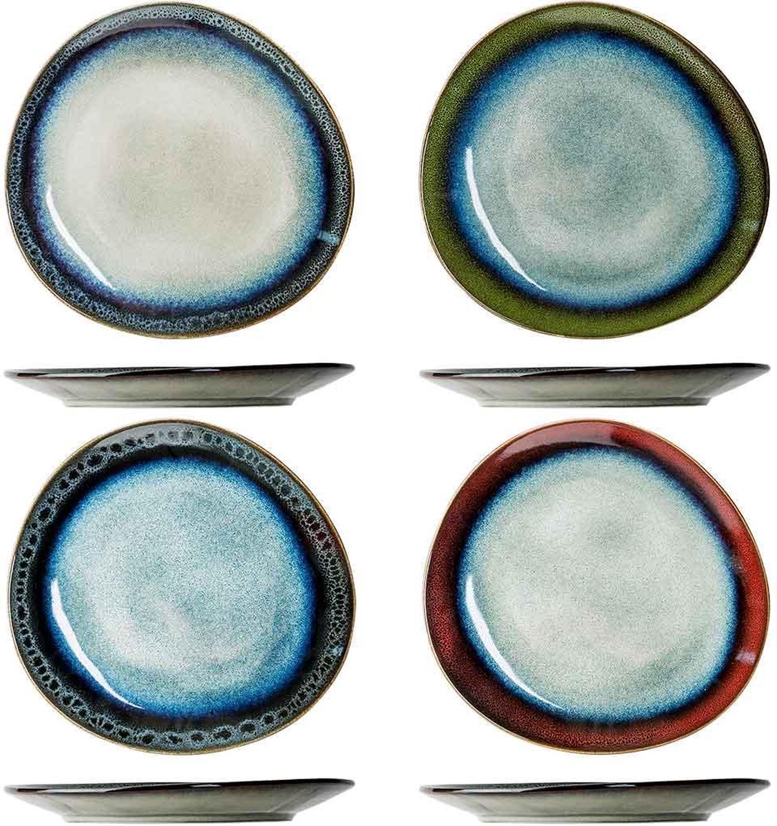 Jamiro Mix Plat Bord 27x26cm 4 Assei-vormig
