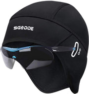 KW® Zwarte Fietsmuts | Winddicht wintersport | Onderhelm cap hoofdwarmer voor onder helm headwarmer helmmuts fiets cap winter beanie hoed sport buitensporten hoed voor skiën