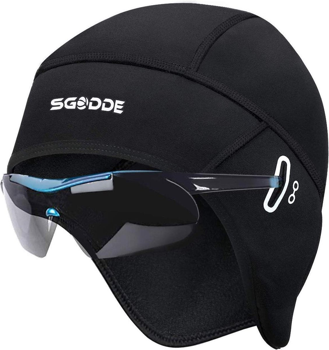 KW® Zwarte Fietsmuts | Winddicht wintersport | Onderhelm cap hoofdwarmer voor onder helm headwarmer helmmuts fiets cap winter beanie hoed sport buitensporten hoed voor skiën